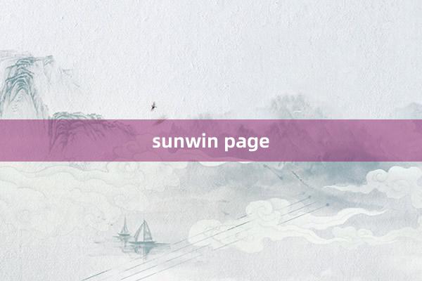 sunwin page